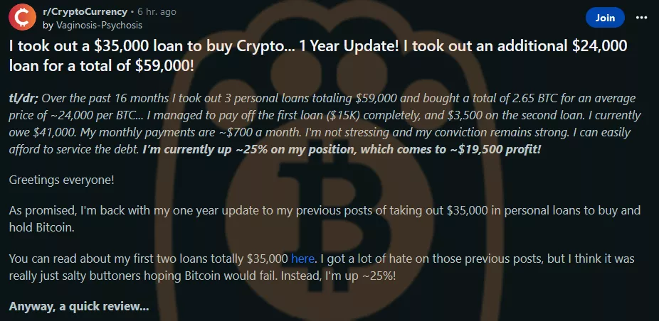 熊老爹 - 文章發表在 r/CryptoCurrency 上。資料來源：Reddit。